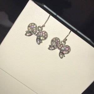 homemade bow earrings